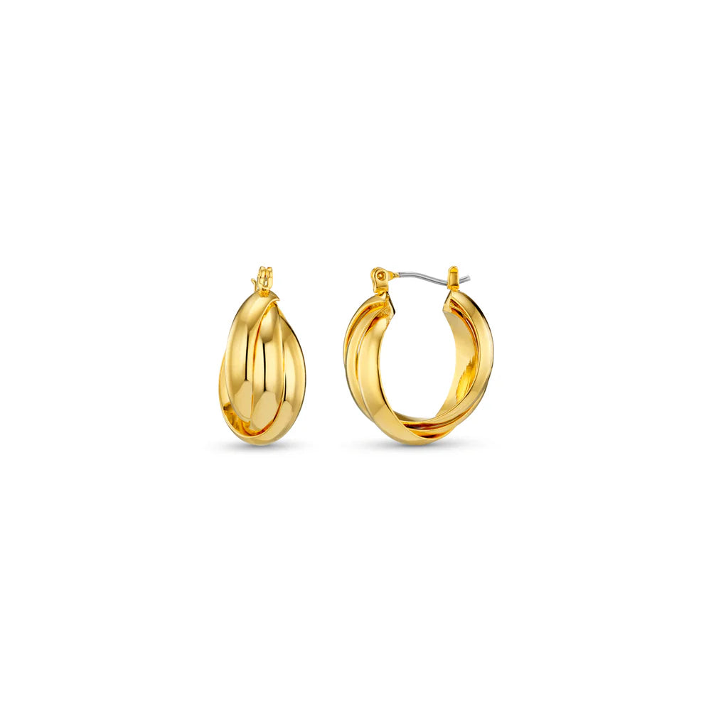 Orelia - Interlocking Hoop Earrings