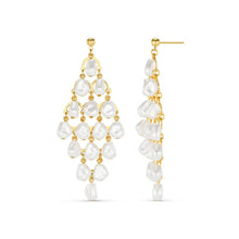 Load image into Gallery viewer, Orelia - Statement Pearl Chandelier Drop Earrings

