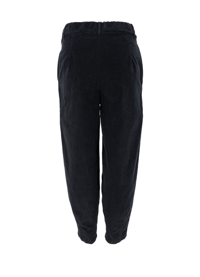 Black Colour Hemphis Barrel Pant