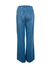 Black Colour - Nettie Box Jean Mid  Blue Wash