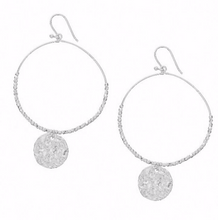Load image into Gallery viewer, Ashiana - Dominique Silver Large Hoop Earrings
