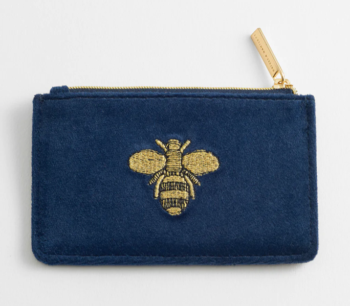 Estella Bartlett- Card purse navy velvet