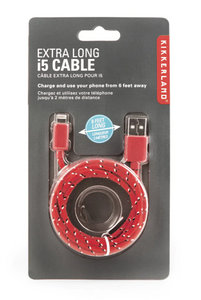 Kikkerland US78-A-EU Extra Long Charging Cable Assorted